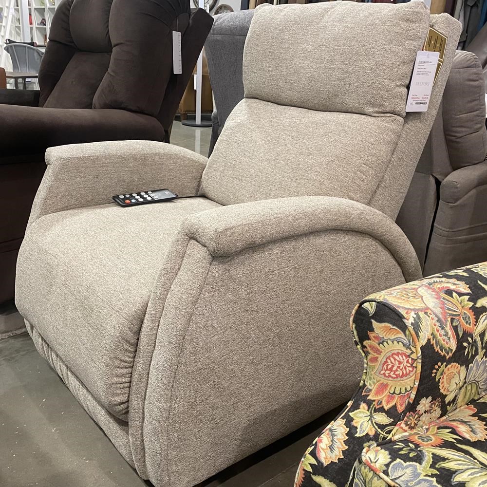 Synergy home furnishings fabric deals power swivel glider recliner